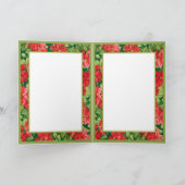 古いファッションドクリスマス シーズンカード (内部)