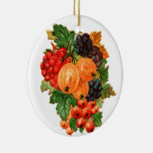 古いファッションドクリスマス、フルーツ セラミックオーナメント (右)