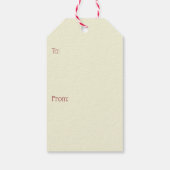 古いファッションドクリパーソナライズされたスマス ギフトタグ (裏面)