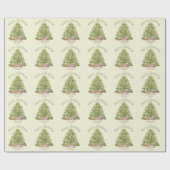 古いファッションドクリパーソナライズされたスマス ラッピングペーパー (フラット)