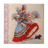 古いファッションドショッピングクリスマスタイル タイル (正面)