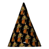 古いファッションドハロウィーン、黒猫と魔女の少女 パーティーハット (右)