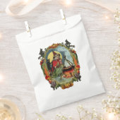 古いファッションドハロウィーン、黒猫の魔女 フェイバーバッグ (クリップ留めされた状態)