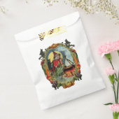 古いファッションドハロウィーン、黒猫の魔女 フェイバーバッグ (封をした状態)