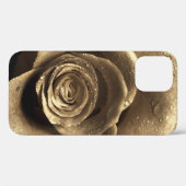 古いファッションドバラが近くにあり、水で濡れている Case-Mate iPhoneケース (裏面 (横))