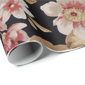 古いファッションドバラフローラ ラッピングペーパー (ロールコーナー)