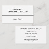 古いファッションドビジ伝統的ネスカード 名刺 (正面/裏面)