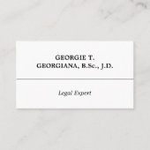 古いファッションドビジ伝統的ネスカード 名刺 (正面)