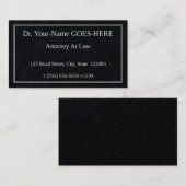 古いファッションドプロフェッショナルクラシック名刺 名刺 (正面/裏面)