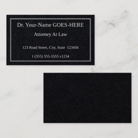 古いファッションドプロフェッショナルクラシック名刺 名刺 (正面/裏面)