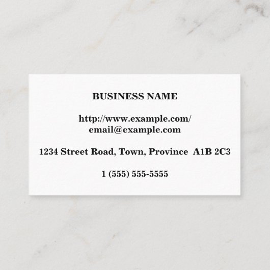 古いファッションドプロフェッショナルプロファイルカード 名刺 (裏面)