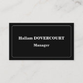 古いファッションドプロフェッショナルプロファイルカード 名刺 (正面)