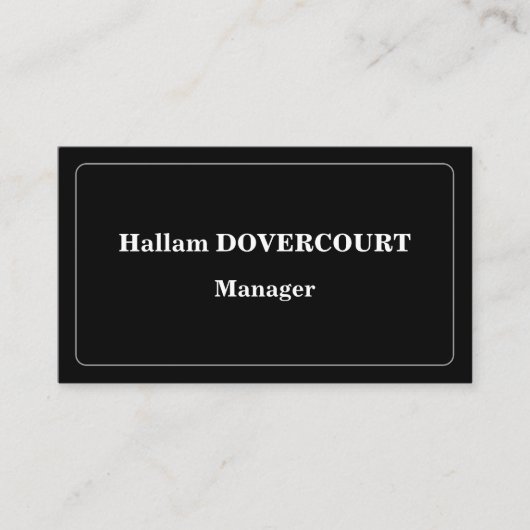 古いファッションドプロフェッショナルプロファイルカード 名刺 (正面)