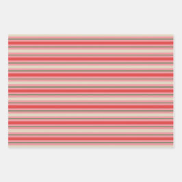 古いファッションドレトロクリスマスストライプパタンピンク ラッピングペーパーシート