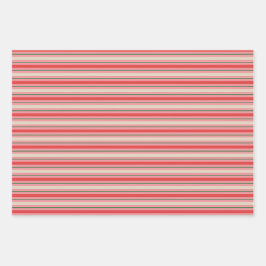 古いファッションドレトロクリスマスストライプパタンピンク ラッピングペーパーシート