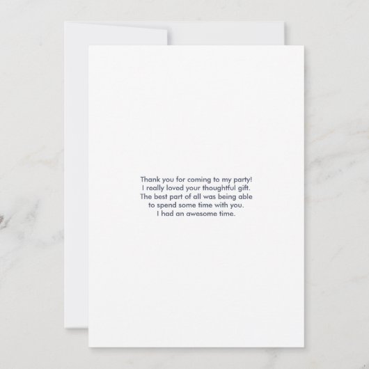 古いファッションドヴィンテージケルビエンジェルス サンキューカード (裏面)