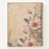 古いファッションドヴィンテージノート/日記テンプレート ノートブック (裏面)