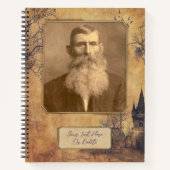 古いファッションドヴィンテージノート/日記テンプレート ノートブック (正面)