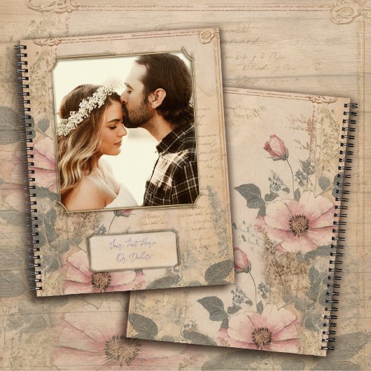 古いファッションドヴィンテージノート/日記テンプレート ノートブック