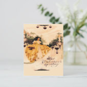 古いファッションドヴィンテージバレンタイン シーズンポストカード (スタンド正面)