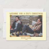 古いファッションドヴィンテージ写真クリスマスカード シーズンカード (正面)
