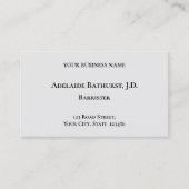 古いファッションドヴィンテージ・ビジネス・カード 名刺 (正面)