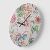 古いファッションド壁紙 ラージ壁時計 (傾斜)