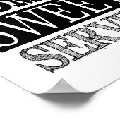 古いファッションド甘いお茶のヴィンテージの広告外観 ポスター (角)