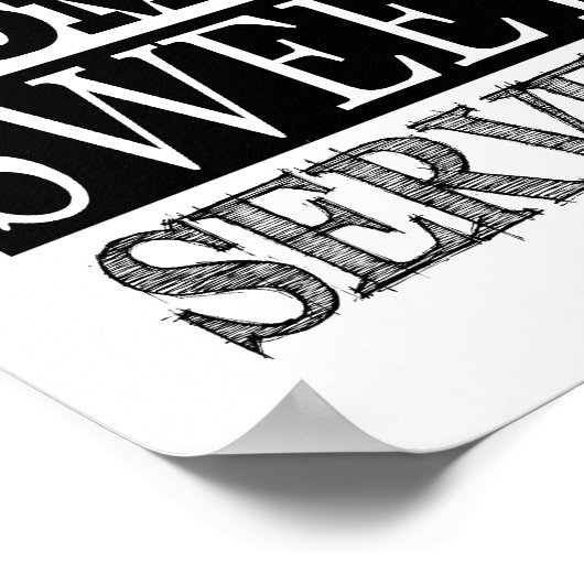 古いファッションド甘いお茶のヴィンテージの広告外観 ポスター (角)