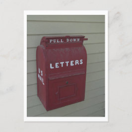 古いファッションド赤の送信U.S.メールMailBox ポストカード