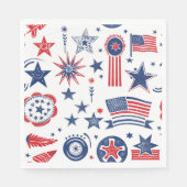 古いファッションドBBQ スタンダードランチョンナプキン (正面)