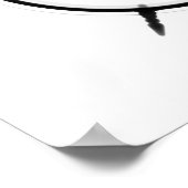 古いファッションドX線時計白黒 ポスター (角)