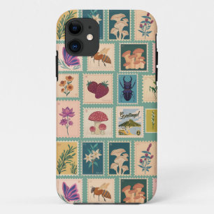 古いファッションヴィンテージモダン切手100年 iPhone 11 ケース