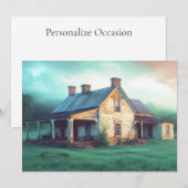 古いファームステッドカラフルサマーモーニングタイムレスアート シーズンカード (正面/裏面)