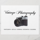 古いフィルムカメラ チラシ (正面)