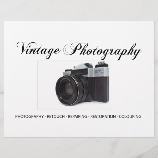 古いフィルムカメラ チラシ (正面)