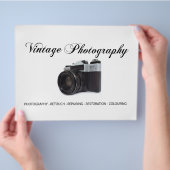 古いフィルムカメラ チラシ (手)