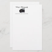 古いフィルムカメラ 便箋 (正面/裏面)