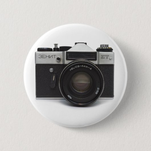 古いフィルムカメラ 缶バッジ (正面)