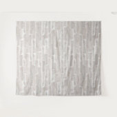 古いフェイク白レンガの壁 タペストリー (正面(横))