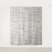 古いフェイク白レンガの壁 タペストリー (正面)