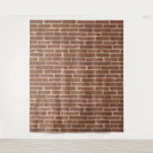 古いフェイク茶色のレンガ壁 タペストリー (正面)