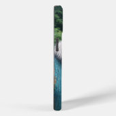 古いフェンスの上に髭のあるコリーのぞく Case-Mate iPhoneケース (裏面 / 右)