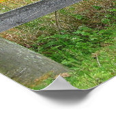 古いフェンスの柱 ポスター (角)