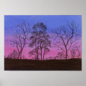 古いフェンス列 ポスター (正面)