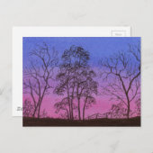 古いフェンス列 ポストカード (正面/裏面)