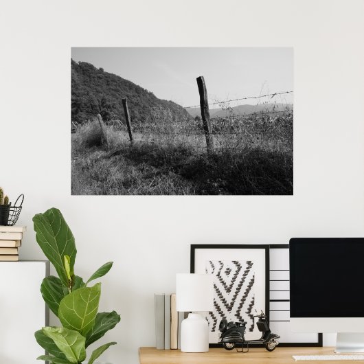 古いフェンス ポスター (ホームオフィス)