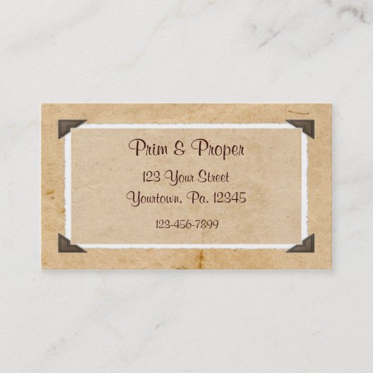 古いフォトカスタムフォト名刺 名刺 (正面)