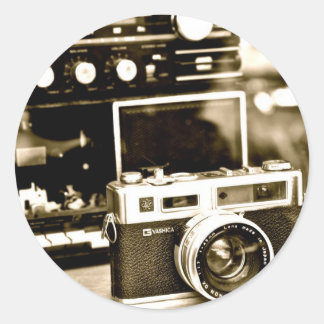 古いフォトカメラ ラウンドシール