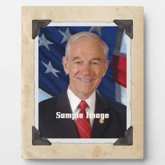 古いフォトスタイルアートフレームプラーク フォトプラーク (正面)